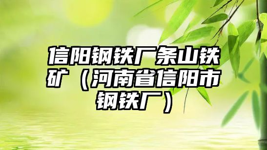 信陽鋼鐵廠條山鐵礦（河南省信陽市鋼鐵廠）