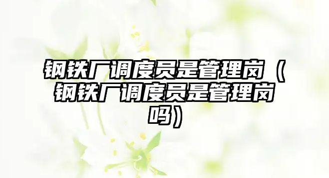 鋼鐵廠調(diào)度員是管理崗（鋼鐵廠調(diào)度員是管理崗嗎）