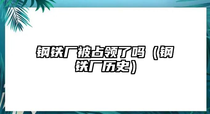 鋼鐵廠被占領(lǐng)了嗎（鋼鐵廠歷史）