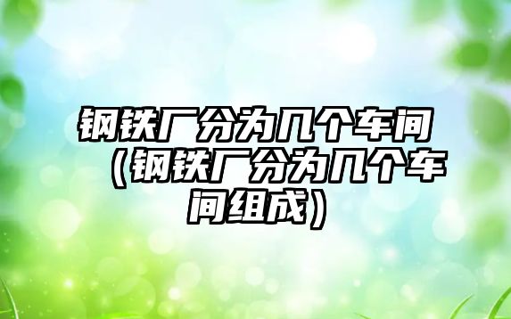 鋼鐵廠分為幾個(gè)車間（鋼鐵廠分為幾個(gè)車間組成）