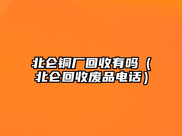 北侖銅廠回收有嗎（北侖回收廢品電話）