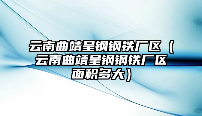 云南曲靖呈鋼鋼鐵廠區(qū)（云南曲靖呈鋼鋼鐵廠區(qū)面積多大）