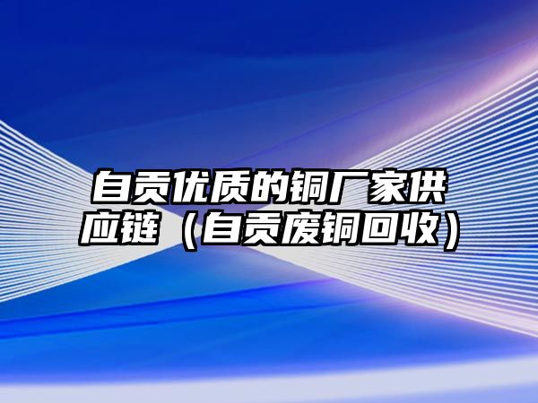 自貢優(yōu)質(zhì)的銅廠家供應鏈（自貢廢銅回收）