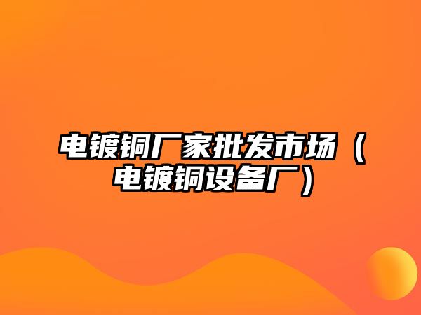 電鍍銅廠家批發(fā)市場（電鍍銅設(shè)備廠）