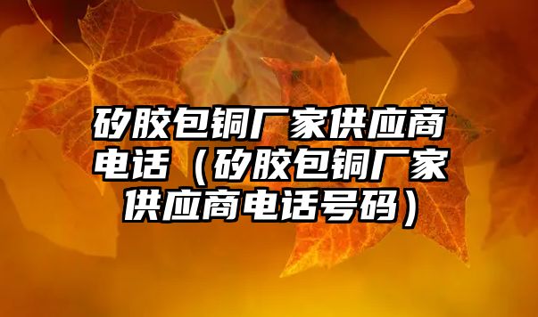 矽膠包銅廠家供應(yīng)商電話（矽膠包銅廠家供應(yīng)商電話號碼）