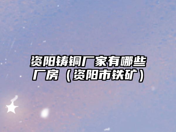 資陽鑄銅廠家有哪些廠房（資陽市鐵礦）