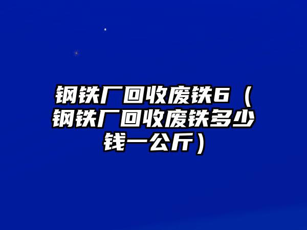 鋼鐵廠回收廢鐵6（鋼鐵廠回收廢鐵多少錢一公斤）