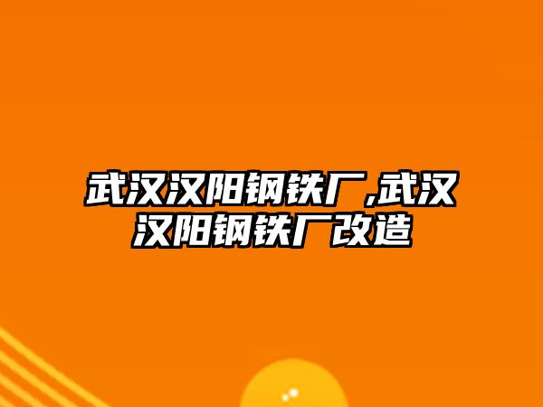 武漢漢陽鋼鐵廠,武漢漢陽鋼鐵廠改造