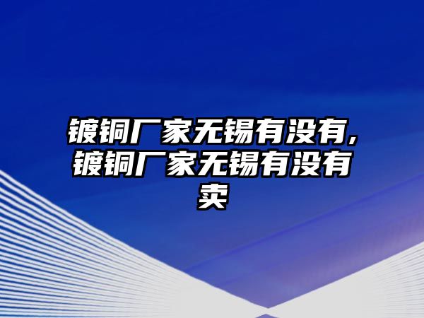 鍍銅廠家無錫有沒有,鍍銅廠家無錫有沒有賣