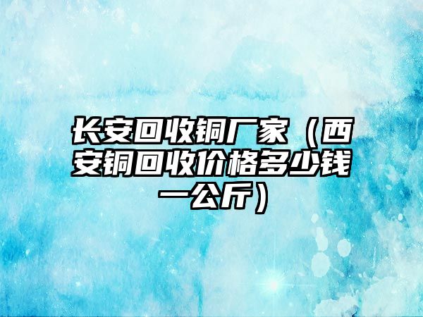 長安回收銅廠家（西安銅回收價(jià)格多少錢一公斤）