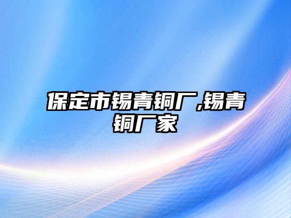 保定市錫青銅廠,錫青銅廠家