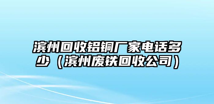 濱州回收鋁銅廠家電話多少（濱州廢鐵回收公司）