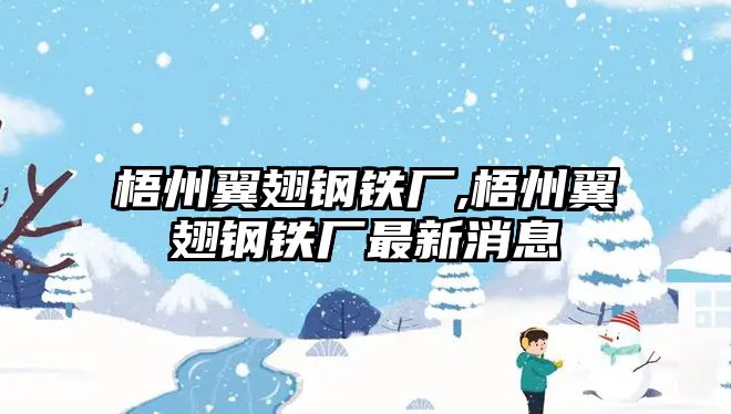 梧州翼翅鋼鐵廠,梧州翼翅鋼鐵廠最新消息