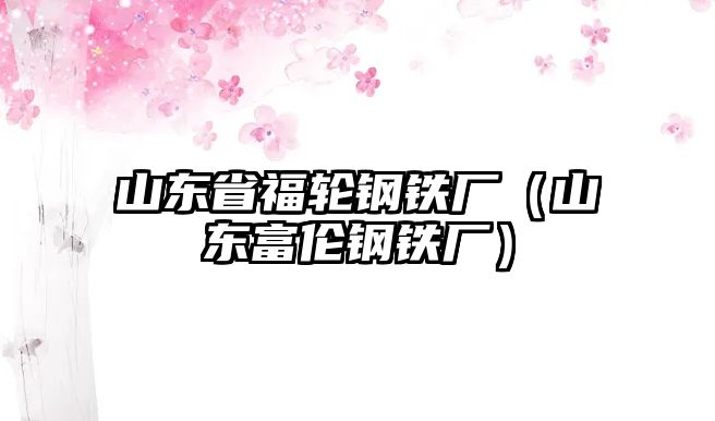 山東省福輪鋼鐵廠（山東富倫鋼鐵廠）