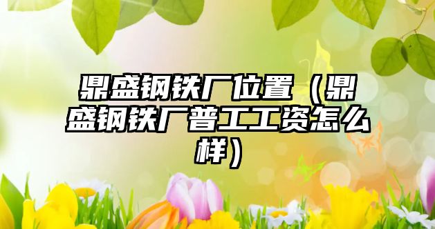 鼎盛鋼鐵廠位置（鼎盛鋼鐵廠普工工資怎么樣）