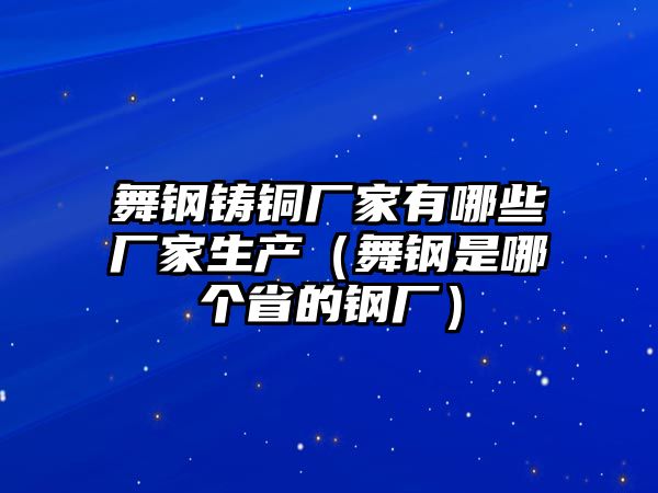 舞鋼鑄銅廠家有哪些廠家生產(chǎn)（舞鋼是哪個(gè)省的鋼廠）