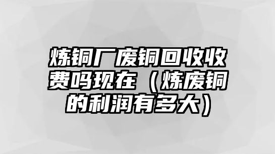 煉銅廠廢銅回收收費(fèi)嗎現(xiàn)在（煉廢銅的利潤有多大）