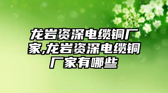 龍巖資深電纜銅廠家,龍巖資深電纜銅廠家有哪些