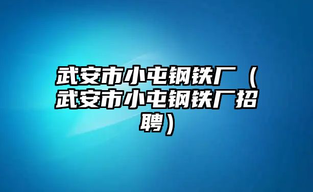 武安市小屯鋼鐵廠（武安市小屯鋼鐵廠招聘）