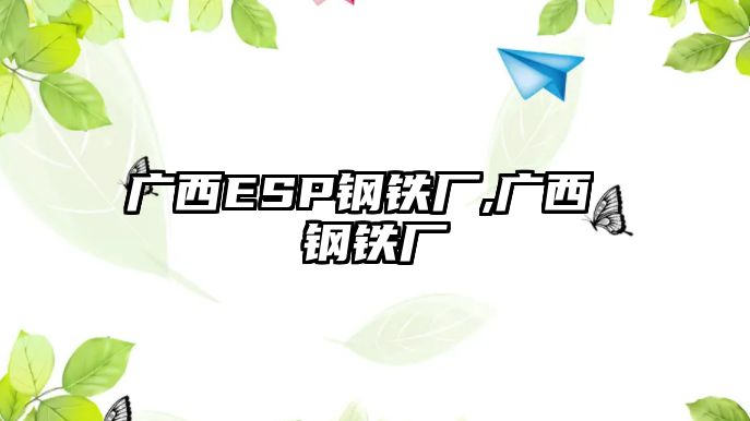 廣西ESP鋼鐵廠,廣西 鋼鐵廠