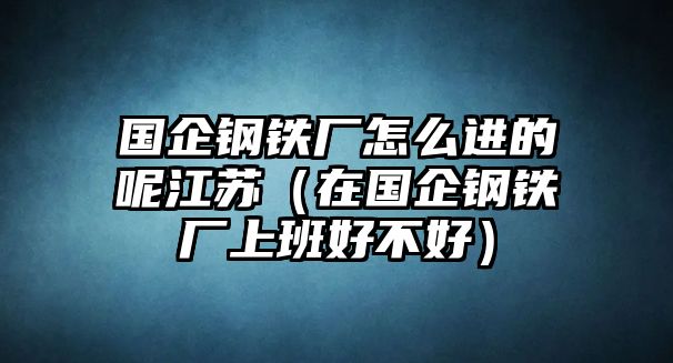 國(guó)企鋼鐵廠怎么進(jìn)的呢江蘇（在國(guó)企鋼鐵廠上班好不好）