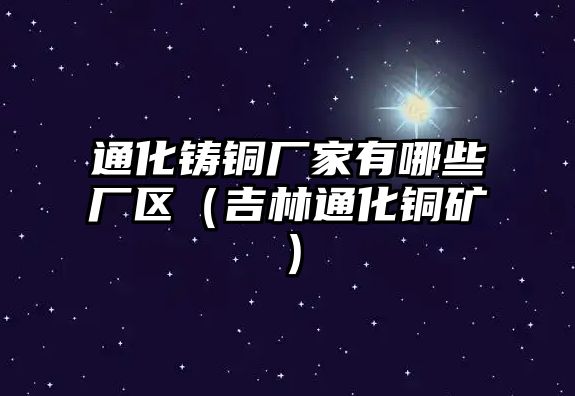 通化鑄銅廠家有哪些廠區(qū)（吉林通化銅礦）