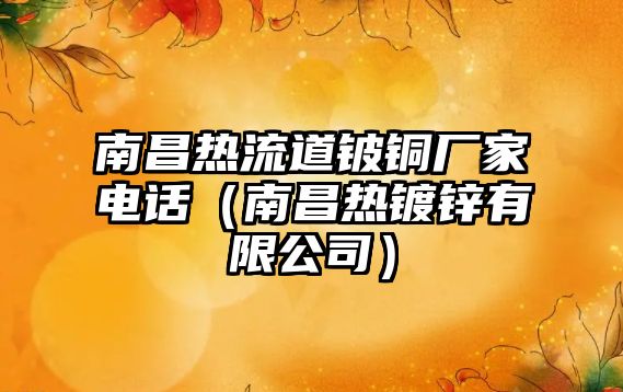 南昌熱流道鈹銅廠家電話（南昌熱鍍鋅有限公司）