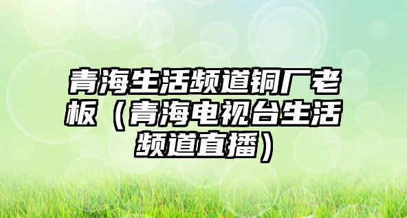 青海生活頻道銅廠老板（青海電視臺生活頻道直播）