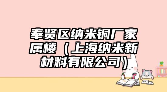 奉賢區(qū)納米銅廠(chǎng)家屬樓（上海納米新材料有限公司）