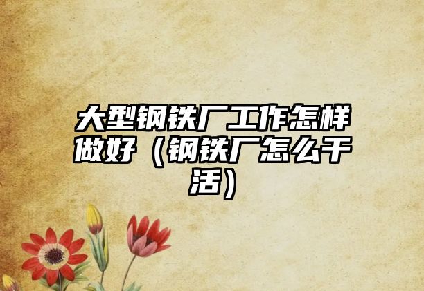 大型鋼鐵廠工作怎樣做好（鋼鐵廠怎么干活）