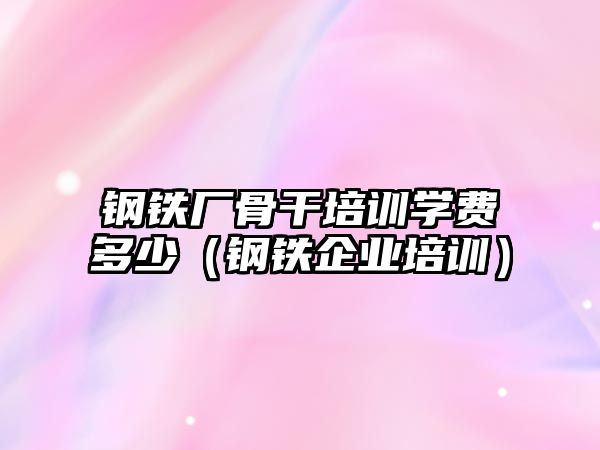 鋼鐵廠骨干培訓(xùn)學(xué)費(fèi)多少（鋼鐵企業(yè)培訓(xùn)）