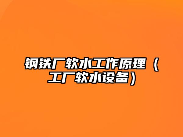 鋼鐵廠軟水工作原理（工廠軟水設(shè)備）