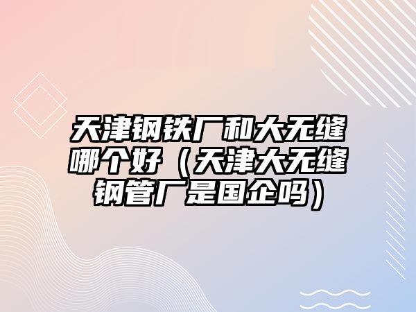 天津鋼鐵廠和大無縫哪個好（天津大無縫鋼管廠是國企嗎）