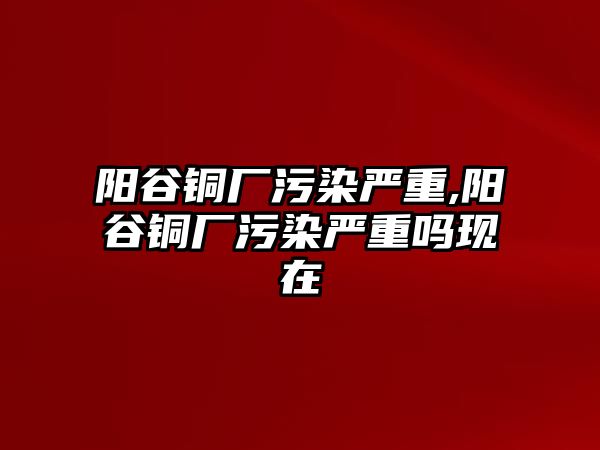 陽谷銅廠污染嚴(yán)重,陽谷銅廠污染嚴(yán)重嗎現(xiàn)在