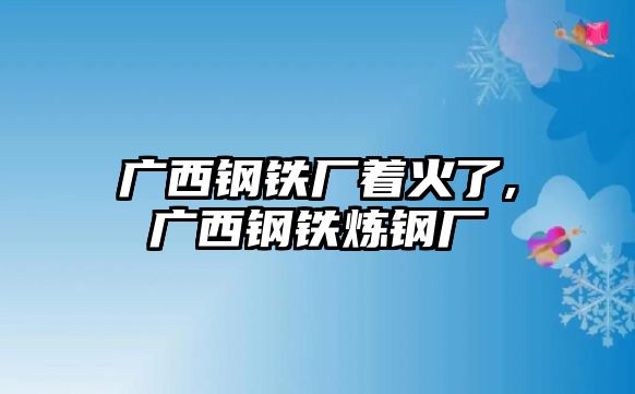 廣西鋼鐵廠著火了,廣西鋼鐵煉鋼廠