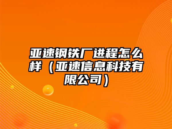 亞速鋼鐵廠進(jìn)程怎么樣（亞速信息科技有限公司）