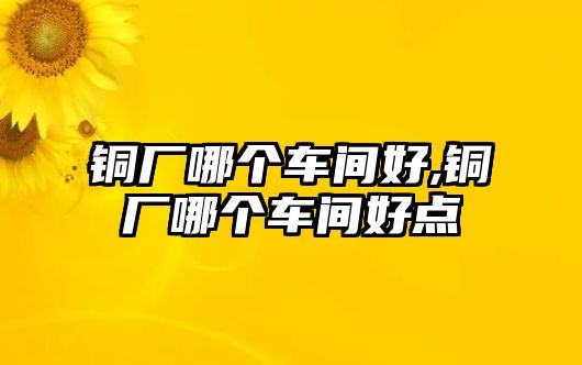 銅廠哪個車間好,銅廠哪個車間好點