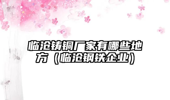 臨滄鑄銅廠家有哪些地方（臨滄鋼鐵企業(yè)）