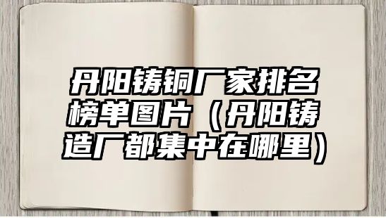 丹陽鑄銅廠家排名榜單圖片（丹陽鑄造廠都集中在哪里）