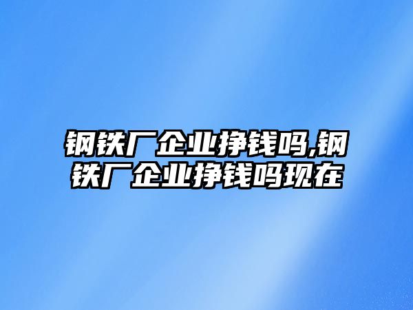 鋼鐵廠企業(yè)掙錢嗎,鋼鐵廠企業(yè)掙錢嗎現(xiàn)在