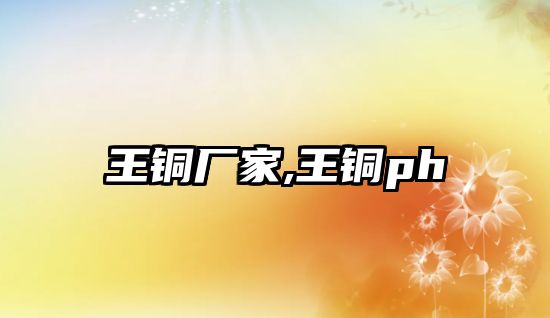 王銅廠家,王銅ph