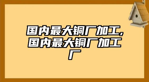 國內(nèi)最大銅廠加工,國內(nèi)最大銅廠加工廠