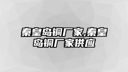 秦皇島銅廠家,秦皇島銅廠家供應