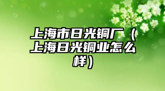 上海市日光銅廠（上海日光銅業(yè)怎么樣）