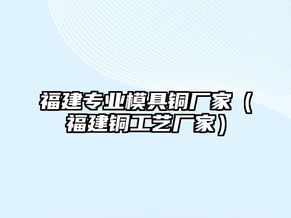 福建專業(yè)模具銅廠家（福建銅工藝廠家）