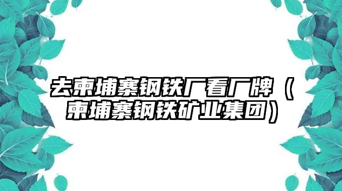 去柬埔寨鋼鐵廠看廠牌（柬埔寨鋼鐵礦業(yè)集團(tuán)）