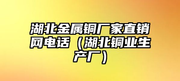 湖北金屬銅廠家直銷網(wǎng)電話（湖北銅業(yè)生產(chǎn)廠）