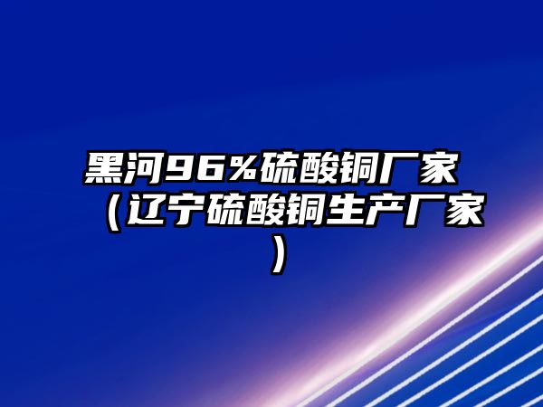 黑河96%硫酸銅廠家（遼寧硫酸銅生產(chǎn)廠家）