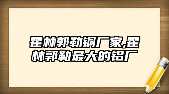 霍林郭勒銅廠家,霍林郭勒最大的鋁廠