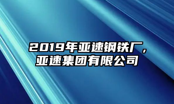 2019年亞速鋼鐵廠,亞速集團(tuán)有限公司